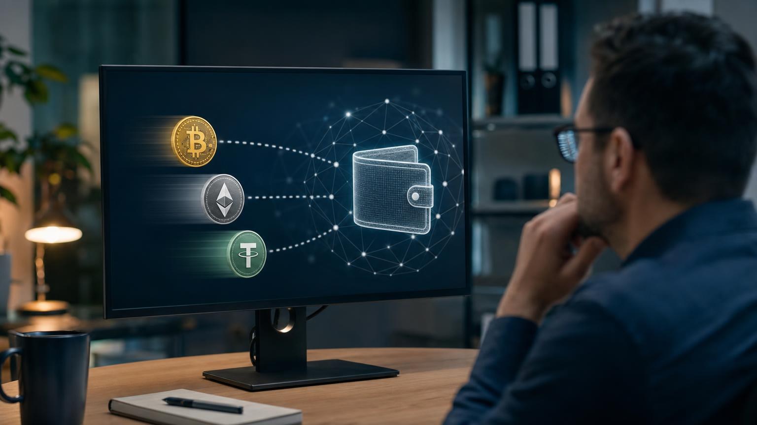 Un explorador blockchain muestra el estado, la red, la dirección de destino y las confirmaciones de una transferencia de criptomonedas